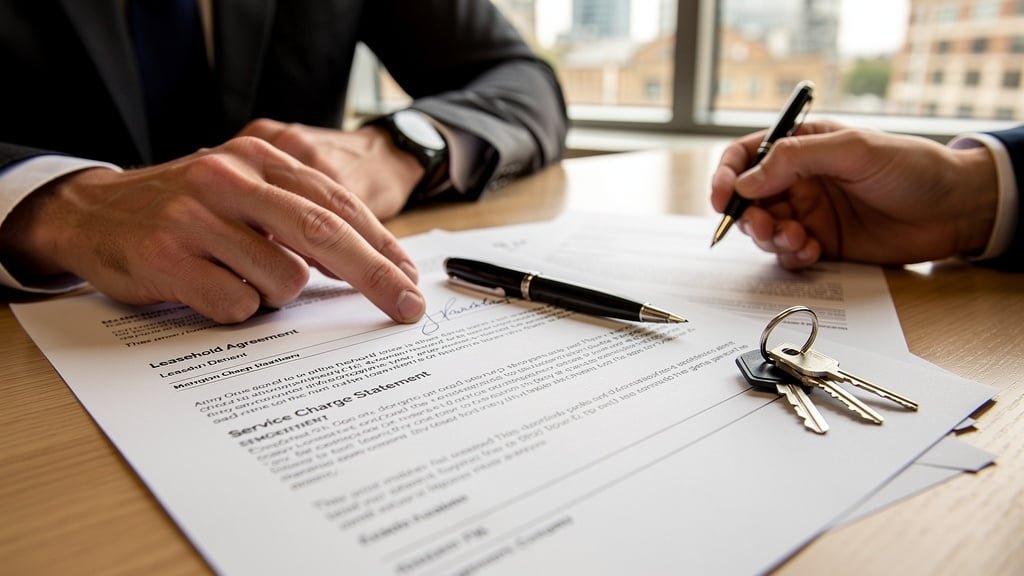 Leasehold property documents and keys in Bristol