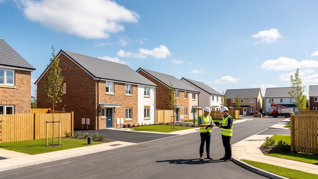 New build housing development in South Gloucestershire